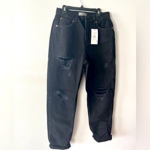 Extreme Ripped Mom High Waist Distressed Jeans (6) - A11